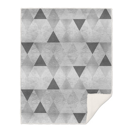 GRAPHIC PATTERN Sparkling triangles | silver