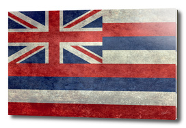 Hawaii state flag Vintage retro style