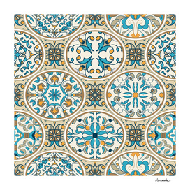 Mosaic eastern ornament
