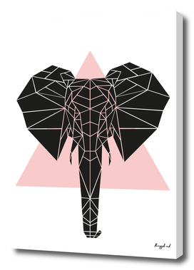 Geometric Elephant - Rose Quartz