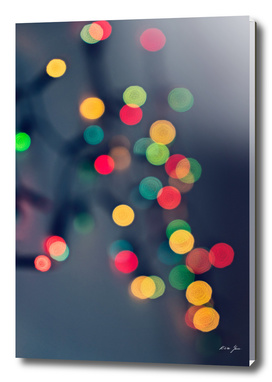 Blured Christmas lights