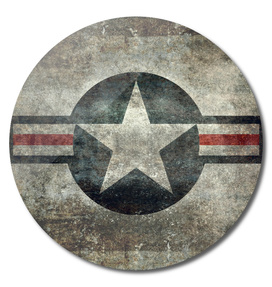 Airforce star roundel in Vintage retro style