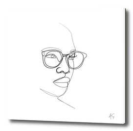 Woman Figure With Eyeglasses