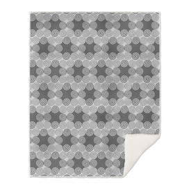 GRAPHIC PATTERN Curly squares | silver