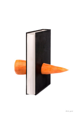 Carrots and a thick book