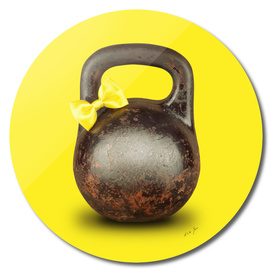 Abstract funny old kettlebell