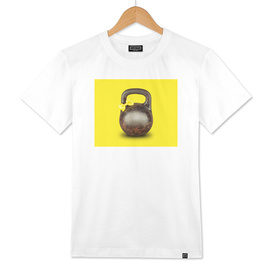 Abstract funny old kettlebell