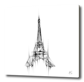 Eiffel Tower Abstract