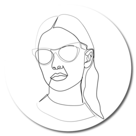 Woman Wearing Sunglasses