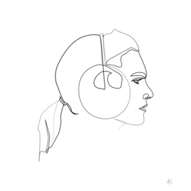 Woman Wearing Ear Muffs
