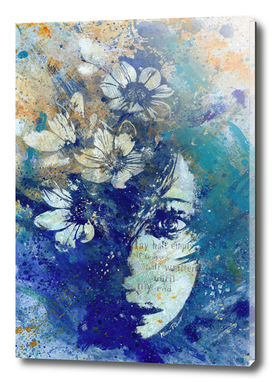 My Great Devastator II blue | flower girl graffiti painting