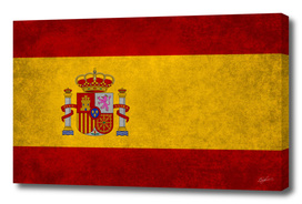Flag of Spain retro style