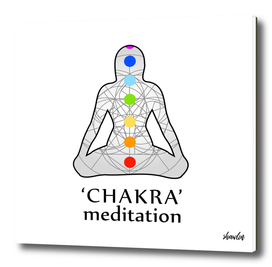 Chakra meditation with respective colors
