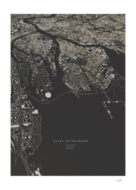 Saint Petersburg city map