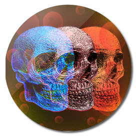 Pop art skulls