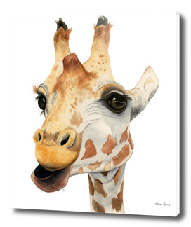 Chew - Giraffe Watercolor Painting
