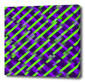 geometric square pixel pattern abstract in purple green