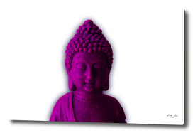 Ultra Violet Calm Buddha face