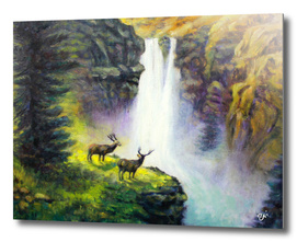 The Waterfall Deer