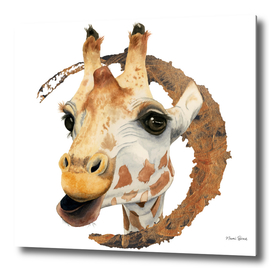 Chew 2 | Giraffe Watercolor Painting