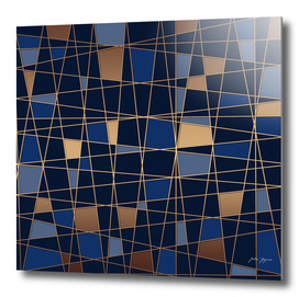 Abstract blue geometric pattern