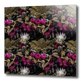 Tropical seamless floral jungle pattern