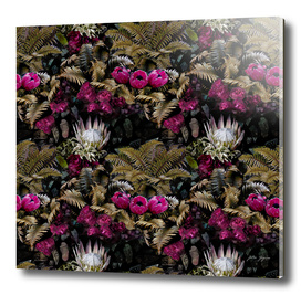Tropical seamless floral jungle pattern