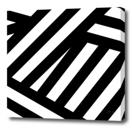 Lines black, white stripes