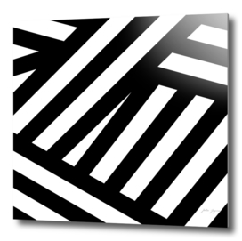 Lines black, white stripes