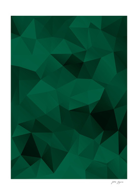 Green polygonal pattern