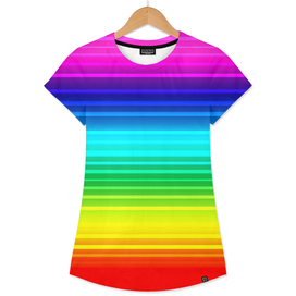 Striped lined rainbow multicolor print
