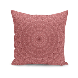 Mandala traditional pink circle ornament print