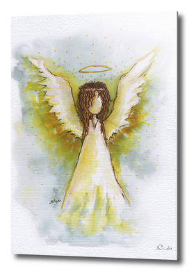 Angel Watercolor Painting