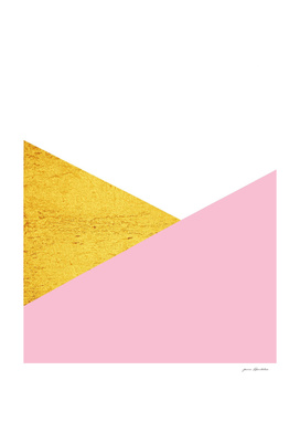 gold and pink geometry