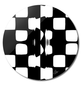 Glued checkerboard