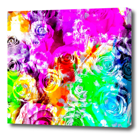 bouquet of rose pattern texture abstract