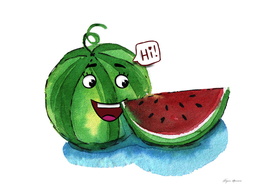 Happy watermelon