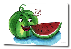 Happy watermelon