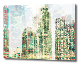 Cityscape and forest
