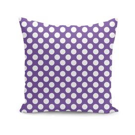 White Polka Dots with Purple Background