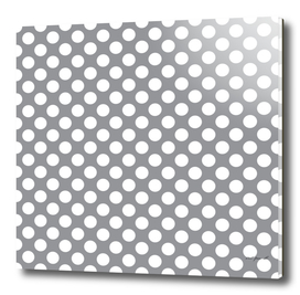 White Polka Dots Grey with Background
