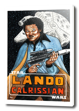 Lando Calrissian Watercolor Fanart By Yuivy