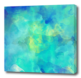 Watercolor abstract painting colorful