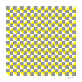 Grey Yellow and White Geometric Pattern