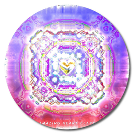 Amazing Heart Flake Mandala