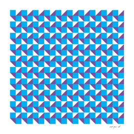 Blue Purple and White Geometric Pattern