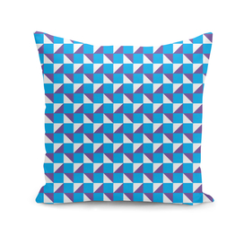 Blue Purple and White Geometric Pattern