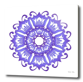 Flora violet mandala