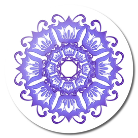 Flora violet mandala