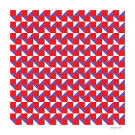 Red Purple and White Geometric Pattern